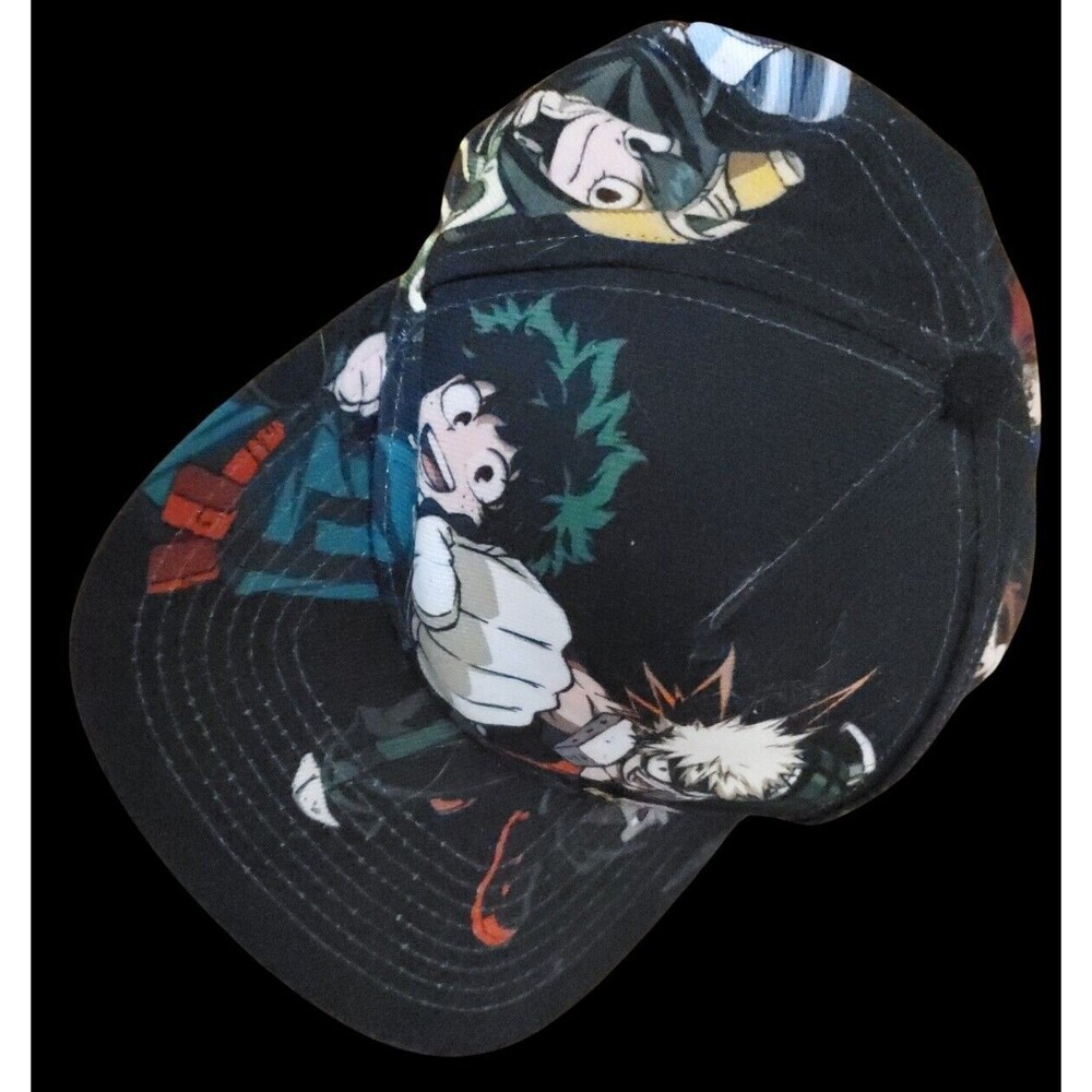 My Hero Academia Hat Ball Cap Anime Adjustable Snap Back Character Graphics